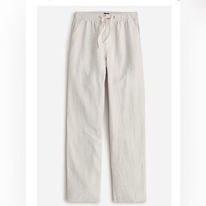 NWT J. Crew Men's Beach 100% Linen Pant Flax $118 small